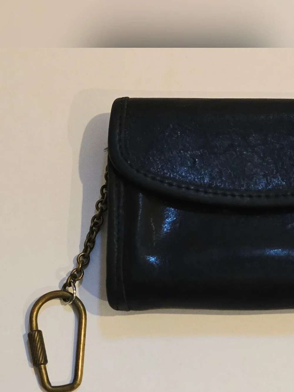 Vintage Coach Black Leather Multifunction Wallet Key Case Coin Purse 7219 Boxed